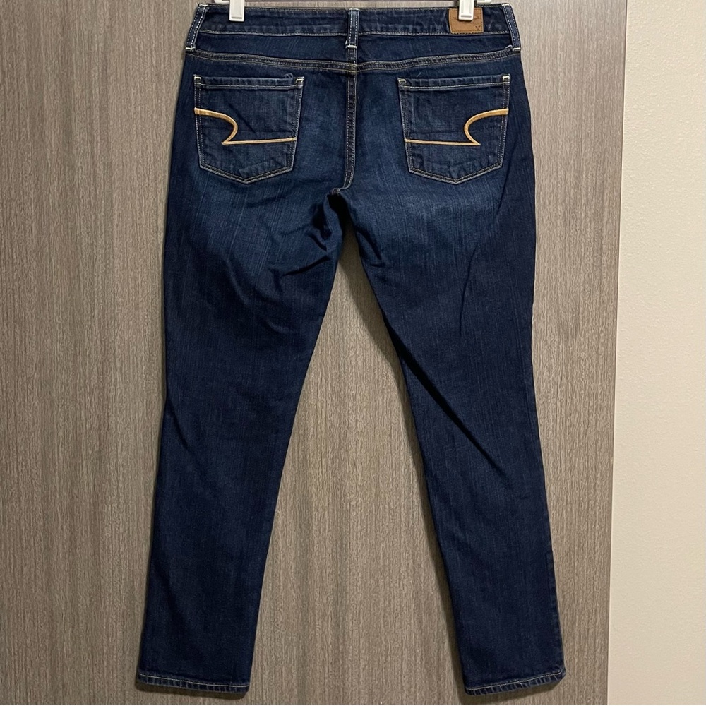 American Eagle Skinny Jeans - Dark Wash & Short - Size 8